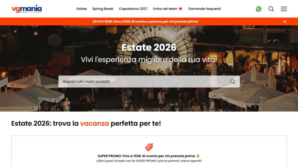 La home page del sito di VGmania